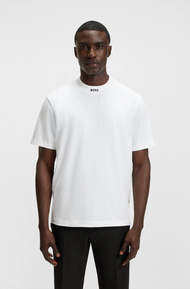 BOSS GREEN T-Shirt »Tee Collar Zone« mit Logo am Ausschnitt