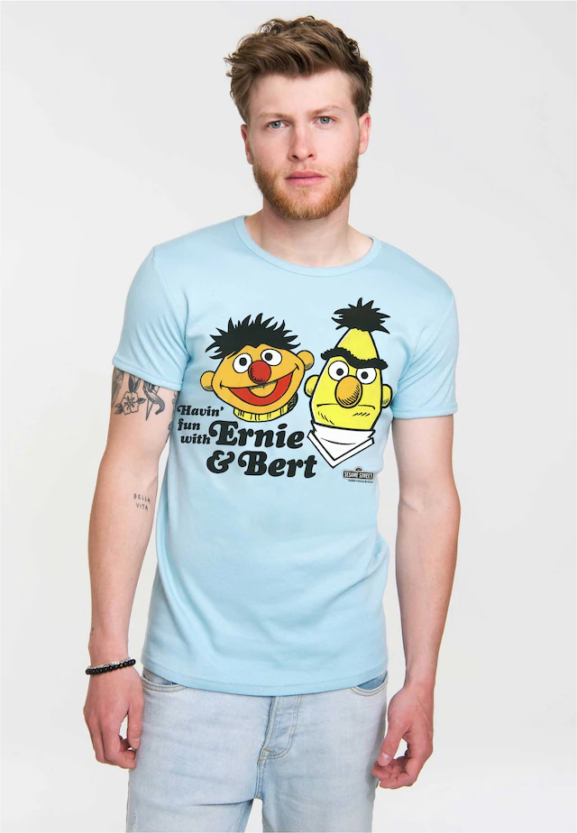 LOGOSHIRT T-Shirt »Ernie und Bert« mit witzigem Print
