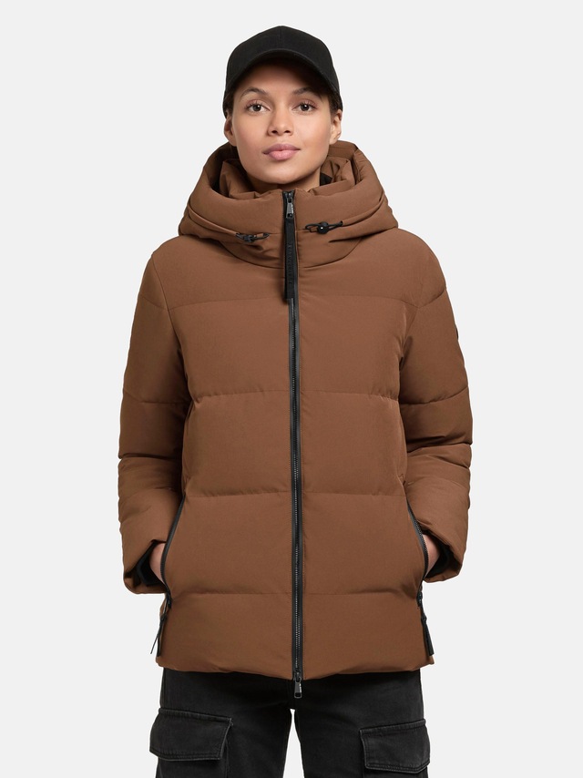 khujo Steppjacke »Fanc2-YM« mit Kapuze Kurze gesteppte Damen Winterjacke