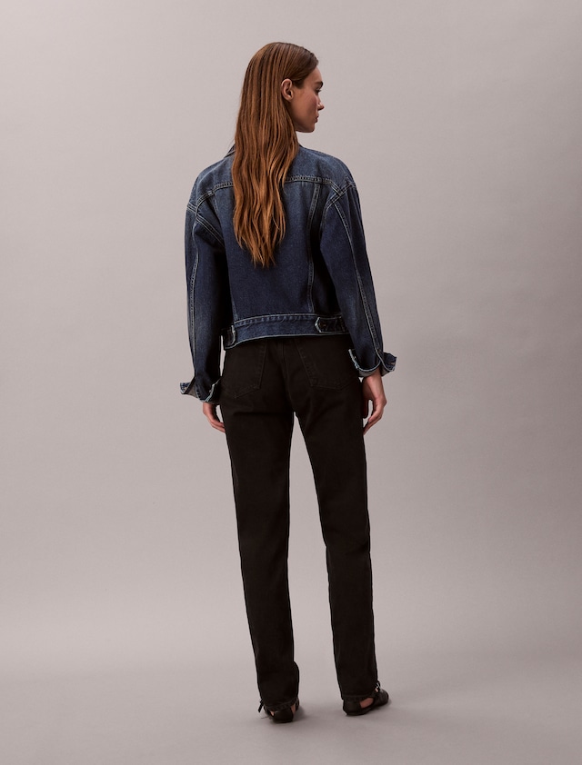 Calvin Klein Jeans Mom-Jeans »NEW MOM JEAN« mit Markenlabel am Bund