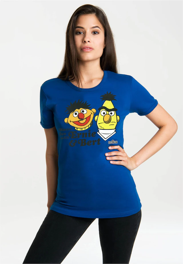 LOGOSHIRT T-Shirt »Ernie und Bert« mit lizenziertem Originaldesign