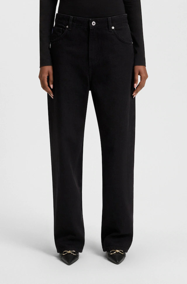 HUGO 5-Pocket-Jeans »Leni« Loose Fit Baggy Jeans Wide Leg Low to Mid Waist