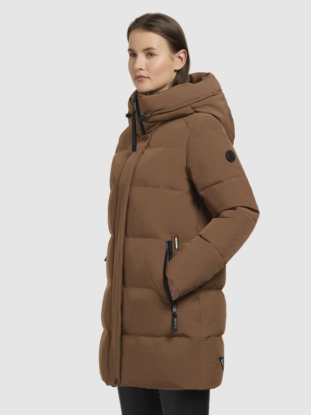 khujo Kurzmantel »Lola-YM« warme Winterjacke mit großzügiger Kapuze