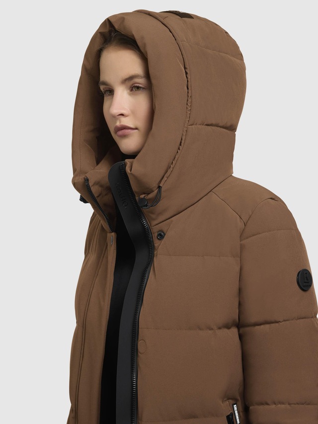 khujo Kurzmantel »Lola-YM« warme Winterjacke mit großzügiger Kapuze