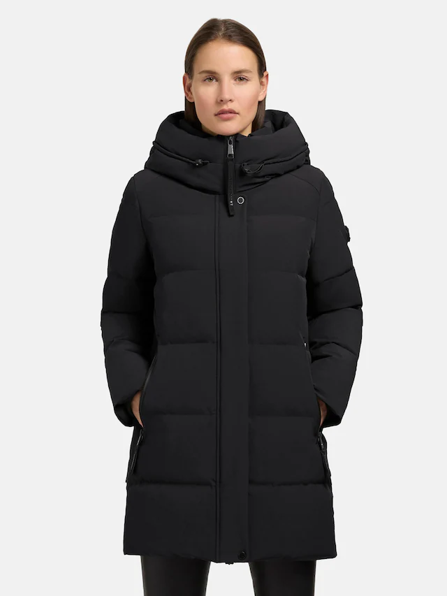 khujo Kurzmantel »Lola-YM« warme Winterjacke mit großzügiger Kapuze
