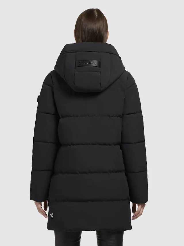 khujo Kurzmantel »Lola-YM« warme Winterjacke mit großzügiger Kapuze