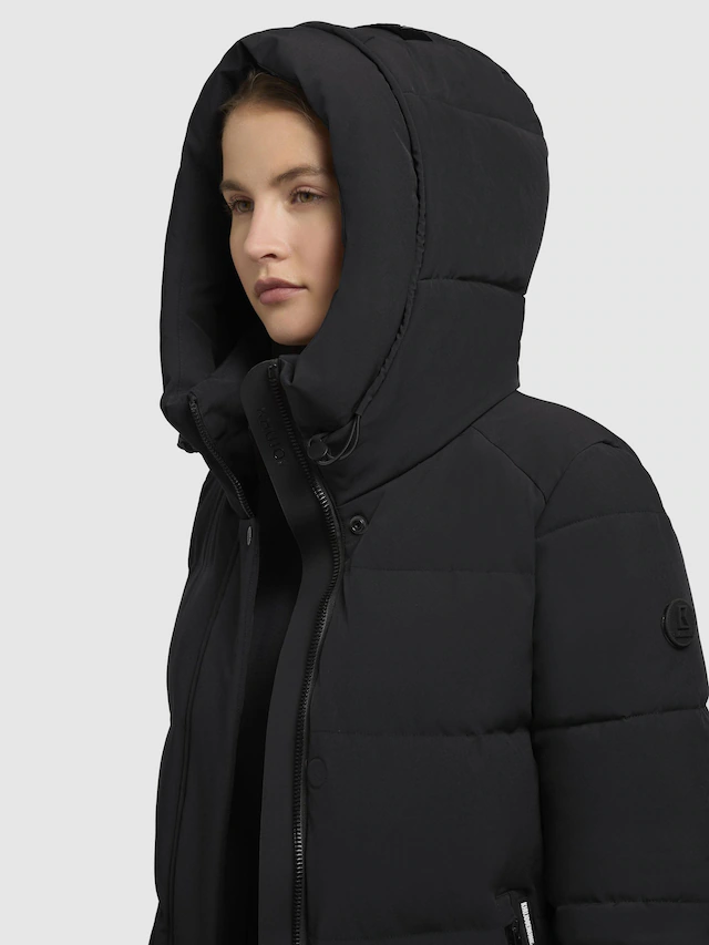 khujo Kurzmantel »Lola-YM« warme Winterjacke mit großzügiger Kapuze