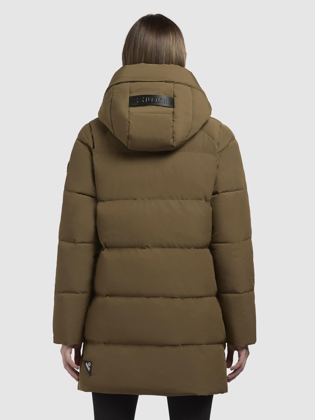 khujo Kurzmantel »Lola-YM« warme Winterjacke mit großzügiger Kapuze