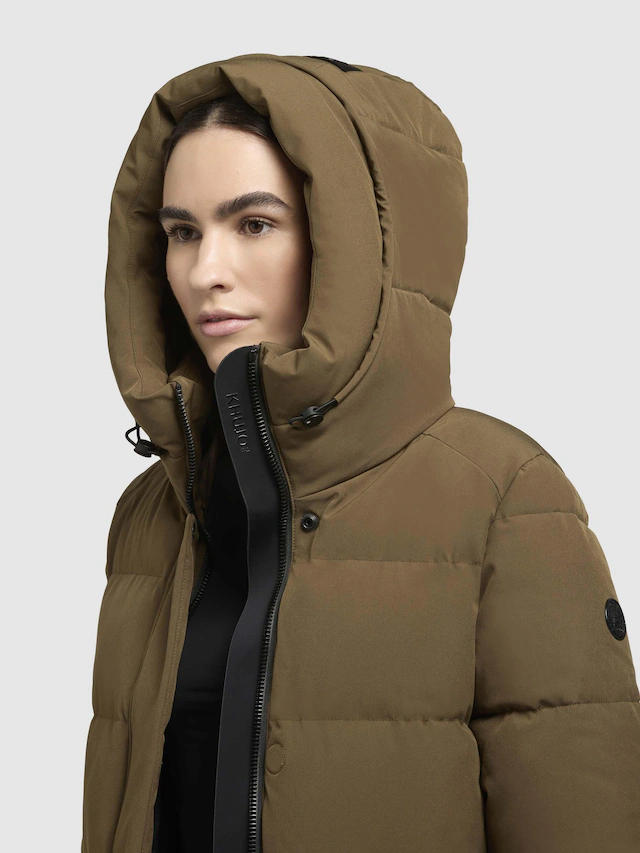khujo Kurzmantel »Lola-YM« warme Winterjacke mit großzügiger Kapuze