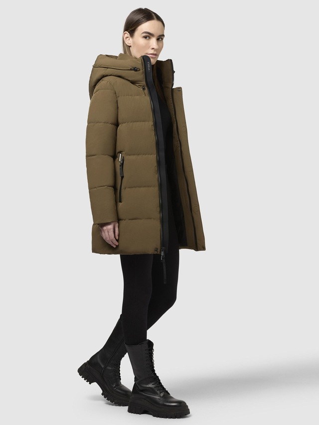 khujo Kurzmantel »Lola-YM« warme Winterjacke mit großzügiger Kapuze