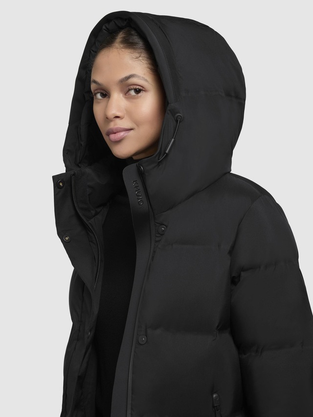 khujo Steppmantel »Mayla2-YM« Warmer Damen Wintermantel mit großer Kapuze