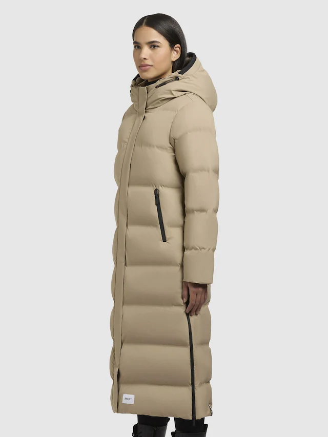 khujo Steppmantel »Mayla2-YM« Warmer Damen Wintermantel mit großer Kapuze
