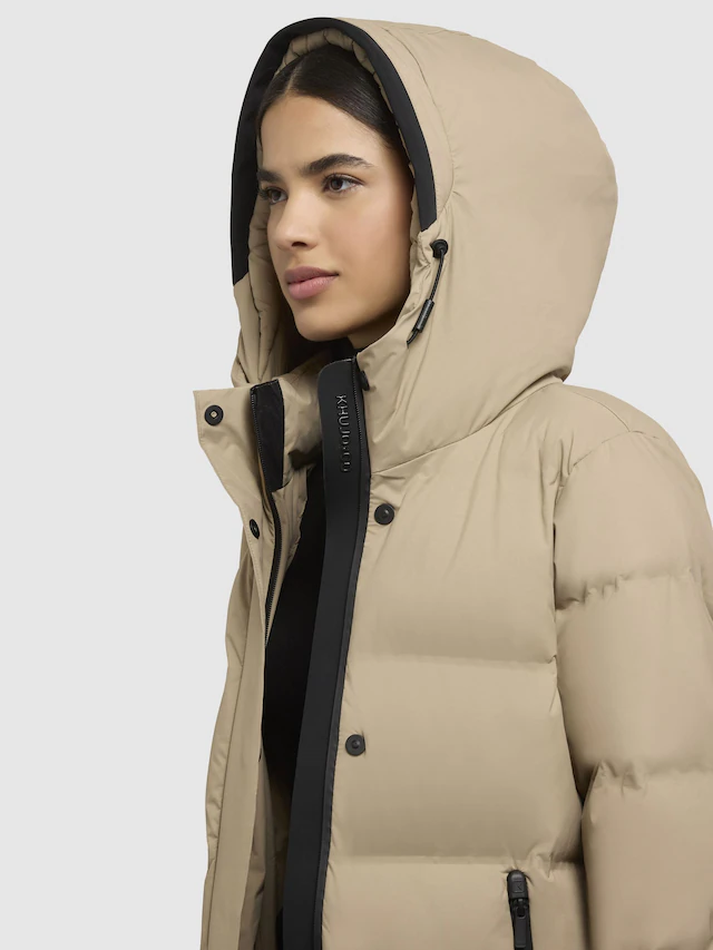 khujo Steppmantel »Mayla2-YM« Warmer Damen Wintermantel mit großer Kapuze