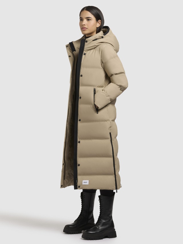 khujo Steppmantel »Mayla2-YM« Warmer Damen Wintermantel mit großer Kapuze