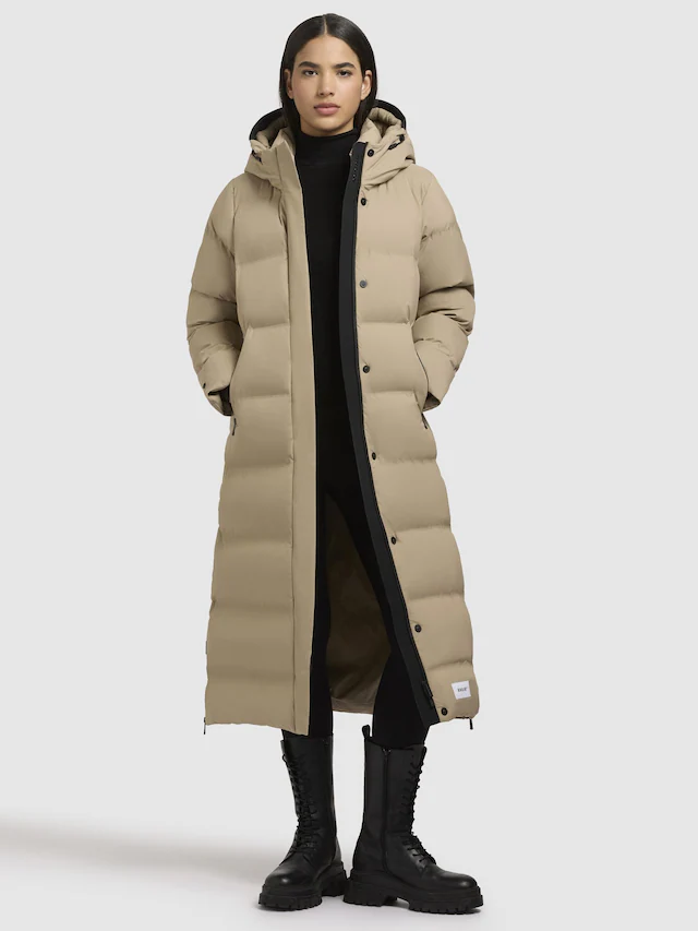 khujo Steppmantel »Mayla2-YM« Warmer Damen Wintermantel mit großer Kapuze