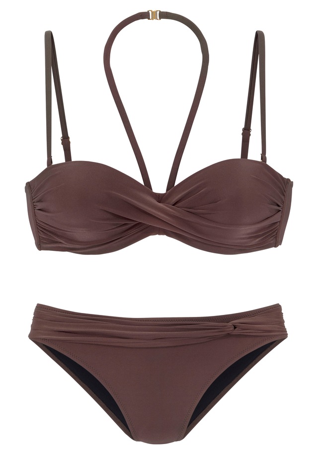 LASCANA Bügel-Bandeau-Bikini mit verschiedenen Trägervarianten