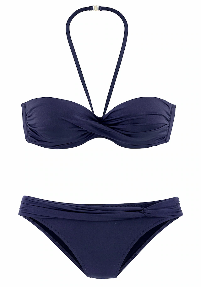 LASCANA Bügel-Bandeau-Bikini mit verschiedenen Trägervarianten