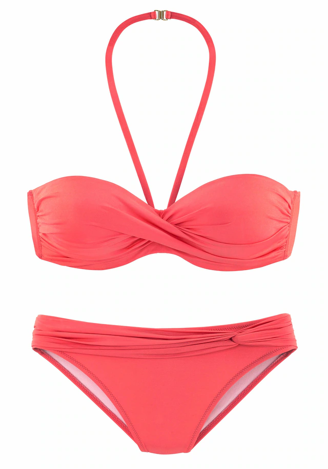LASCANA Bügel-Bandeau-Bikini mit verschiedenen Trägervarianten