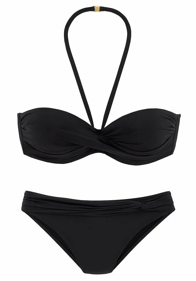 LASCANA Bügel-Bandeau-Bikini mit verschiedenen Trägervarianten