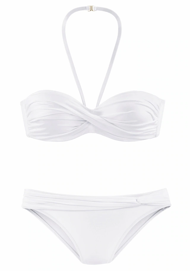 LASCANA Bügel-Bandeau-Bikini mit verschiedenen Trägervarianten