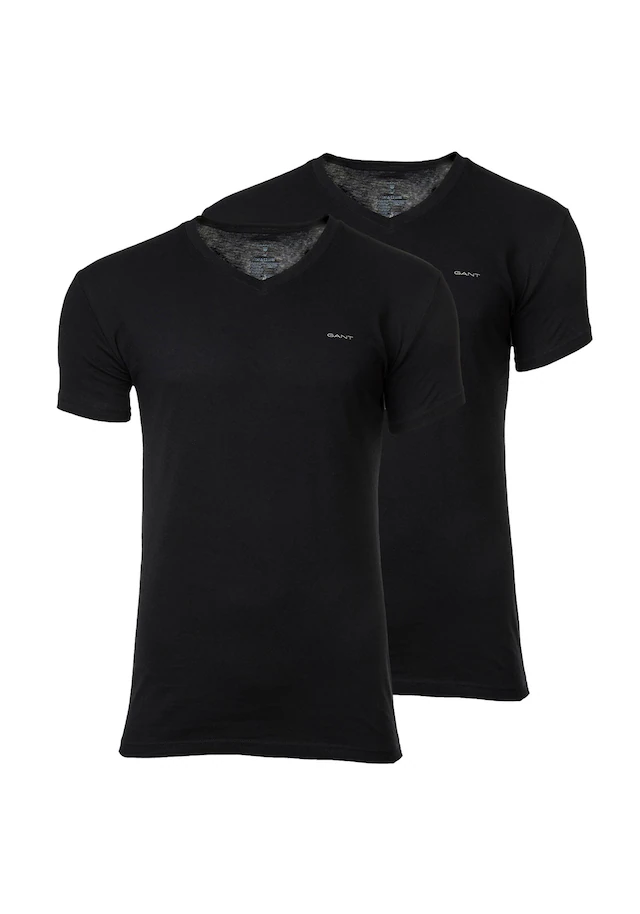 Gant T-Shirt »T-Shirt V-NECK T-SHIRT 2-PACK 2er Pack«