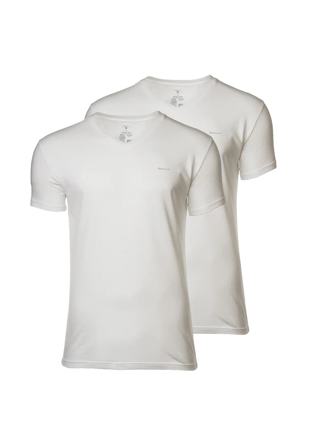 Gant T-Shirt »T-Shirt V-NECK T-SHIRT 2-PACK 2er Pack«