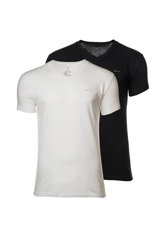 Gant T-Shirt »T-Shirt V-NECK T-SHIRT 2-PACK 2er Pack«