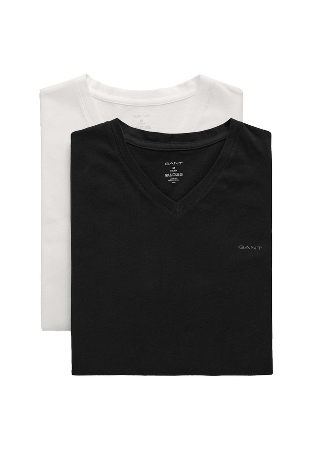 Gant T-Shirt »T-Shirt V-NECK T-SHIRT 2-PACK 2er Pack«