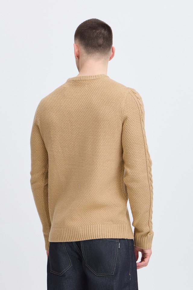 Blend Strickpullover »BHBASIM Crew« aus Baumwollmischung, Regular Fit, mit Rundhalsausschnitt