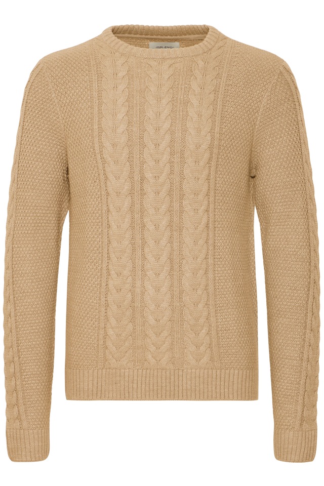Blend Strickpullover »BHBASIM Crew« aus Baumwollmischung, Regular Fit, mit Rundhalsausschnitt