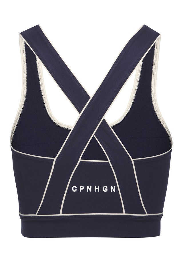 Copenhagen Studios Crop-Top mit überkreuzten Trägern im Rücken