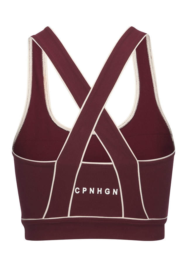 Copenhagen Studios Crop-Top mit überkreuzten Trägern im Rücken