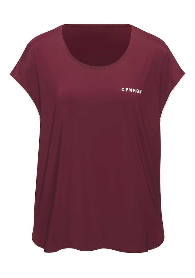 Copenhagen Studios Funktionsshirt mit weitem Armausschnitt