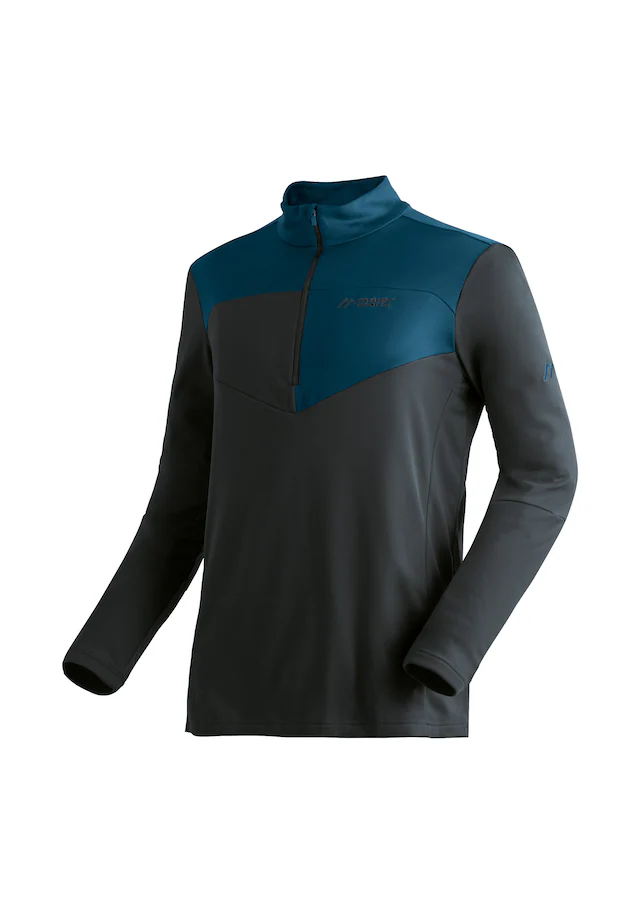 Maier Sports Rollkragenpullover »Felian« Herren Midlayer, pflegeleichtes Half-Zip Fleece, Regular Fit