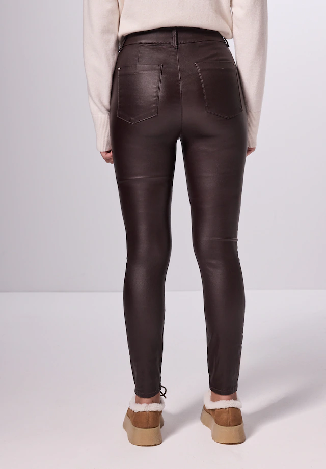 STREET ONE STUDIO Lederimitathose High Waist