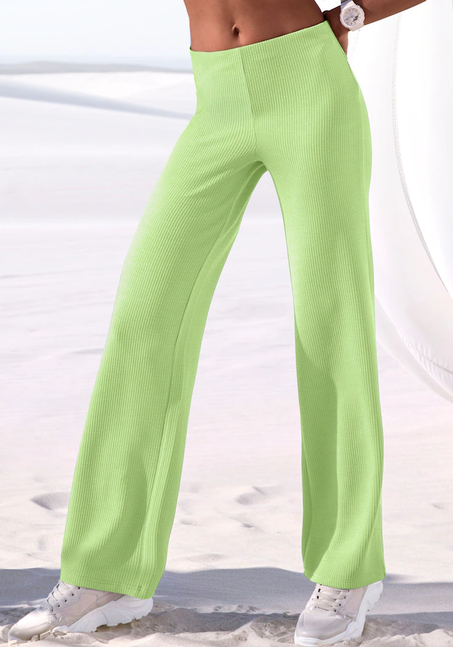 LASCANA Sporthose Seamless-Sporthose aus elastischer Rippstruktur