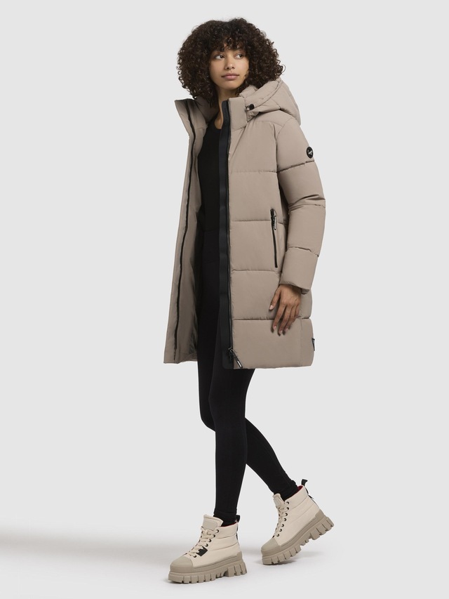 khujo Steppmantel »Haya Matt-YM« Warmer gesteppter Damen Kurzmantel