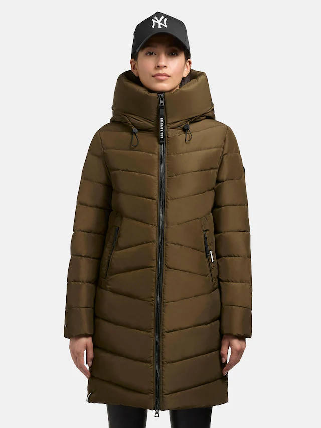 khujo Steppmantel »Pluz-YM« Warmer gesteppter Damen Wintermantel mit Kapuze