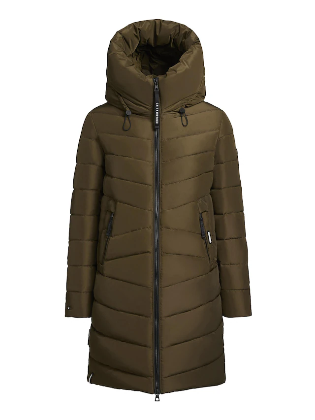 khujo Steppmantel »Pluz-YM« Warmer gesteppter Damen Wintermantel mit Kapuze
