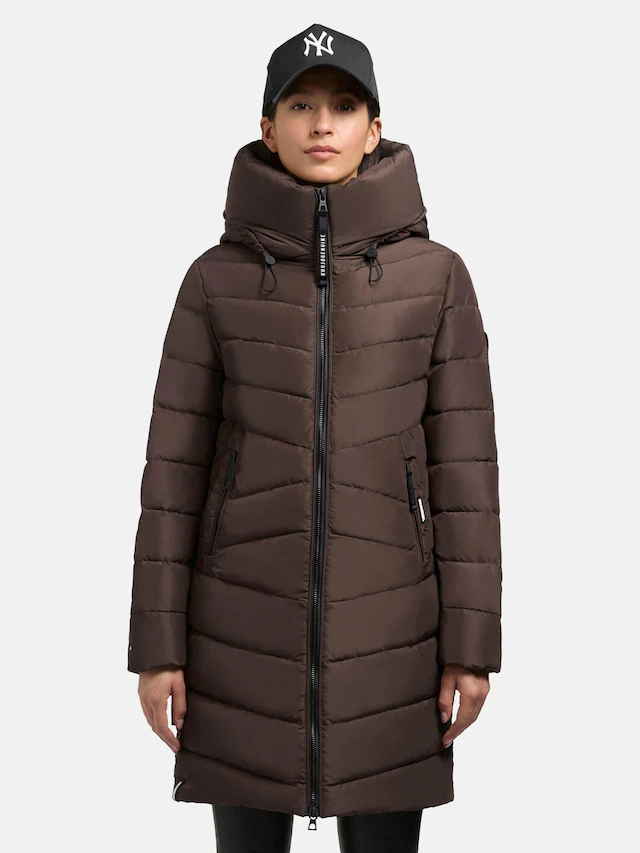 khujo Steppmantel »Pluz-YM« Warmer gesteppter Damen Wintermantel mit Kapuze