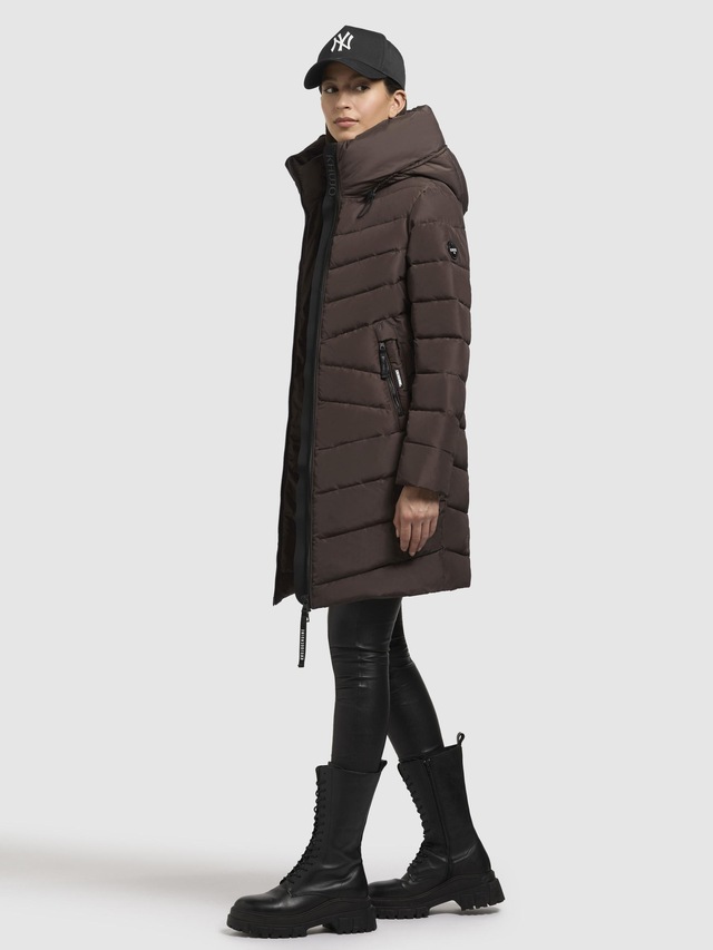 khujo Steppmantel »Pluz-YM« Warmer gesteppter Damen Wintermantel mit Kapuze
