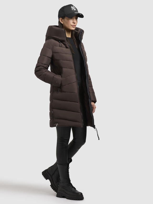 khujo Steppmantel »Pluz-YM« Warmer gesteppter Damen Wintermantel mit Kapuze