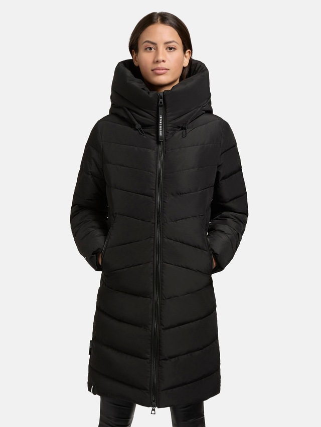 khujo Steppmantel »Pluz-YM« Warmer gesteppter Damen Wintermantel mit Kapuze