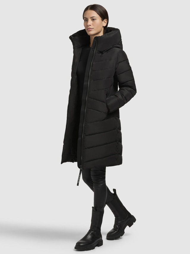 khujo Steppmantel »Pluz-YM« Warmer gesteppter Damen Wintermantel mit Kapuze