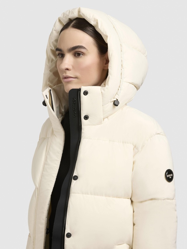 khujo Steppmantel »Rachel Matt-YM« Warmer gesteppter Damen Mantel mit (abnehmbarer Kapuze)