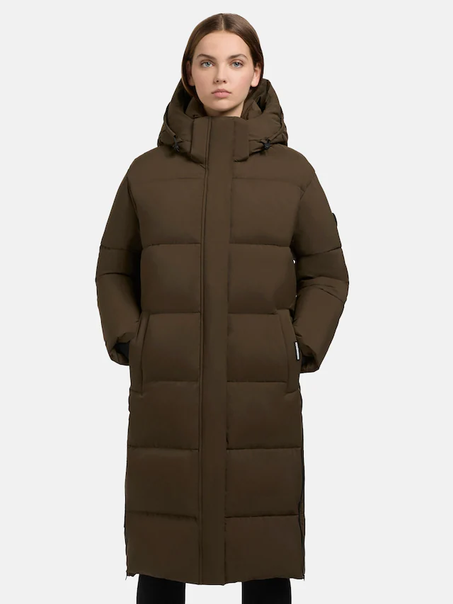khujo Steppmantel »Rachel Matt-YM« Warmer gesteppter Damen Mantel mit (abnehmbarer Kapuze)