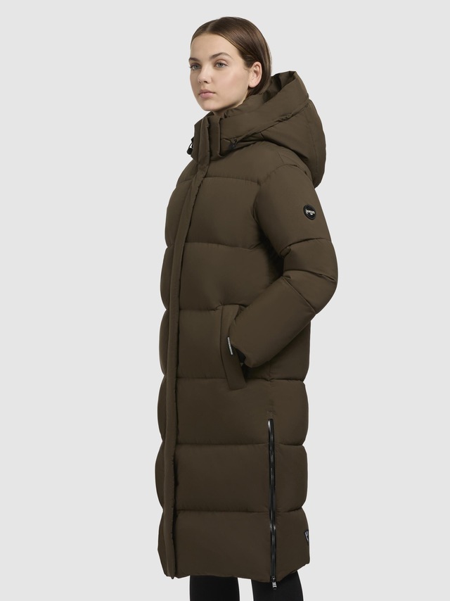 khujo Steppmantel »Rachel Matt-YM« Warmer gesteppter Damen Mantel mit (abnehmbarer Kapuze)