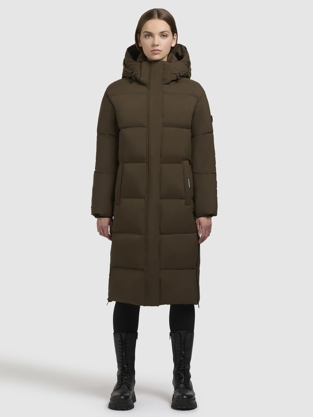 khujo Steppmantel »Rachel Matt-YM« Warmer gesteppter Damen Mantel mit (abnehmbarer Kapuze)