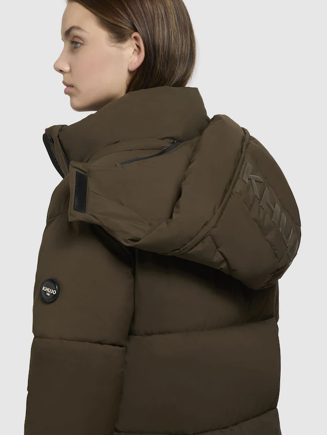 khujo Steppmantel »Rachel Matt-YM« Warmer gesteppter Damen Mantel mit (abnehmbarer Kapuze)