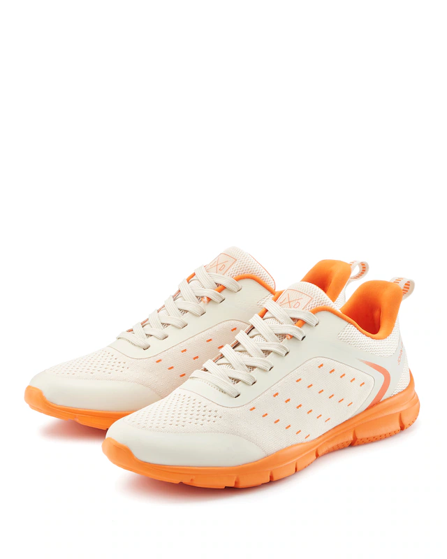 John Devin Sneaker »Schnürschuh, Freizeitschuhe, Schnürhalbschuhe, Halbschuh, Turnschuh« im sportiven Look mit farbiger und flexibler Sohle VEGAN